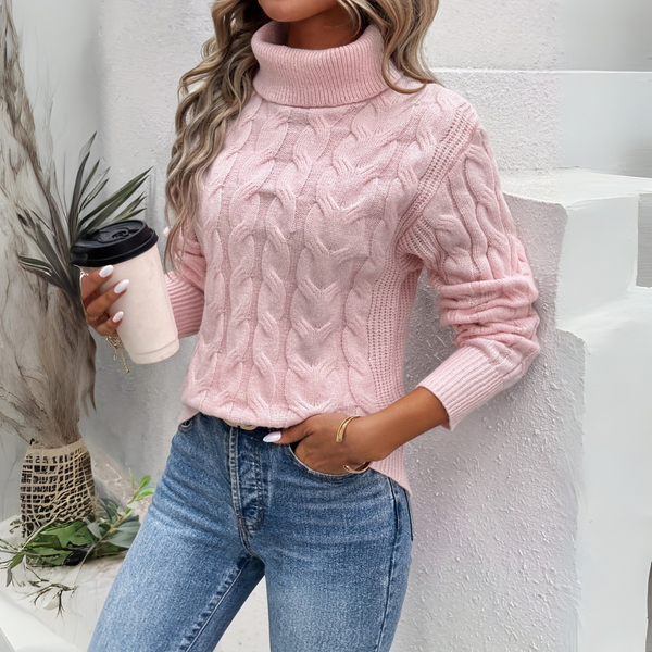 Amelia | Elegant knitted turtleneck jumper