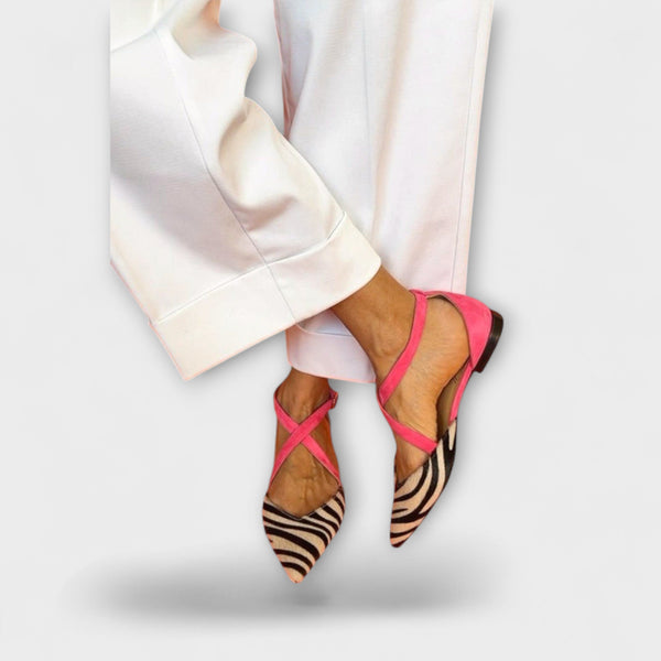 Zarella – Zebra Flats in Poder Pink